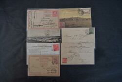 Österr. Post in der Levante, ca. 1896/1920, 6 AK und 1 GA (Türkei ...