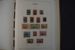 Danzig, 1920/39, meist gestempelte Teilsammlung auf Leuchtturm-Text ...