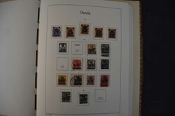 Danzig, 1920/39, meist gestempelte Teilsammlung auf Leuchtturm-Text ...