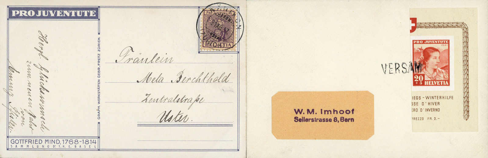 Lot 97 - schweiz schweiz pro juventute -  Schwarzenbach Auktion Zurich 67th Auction - Session I