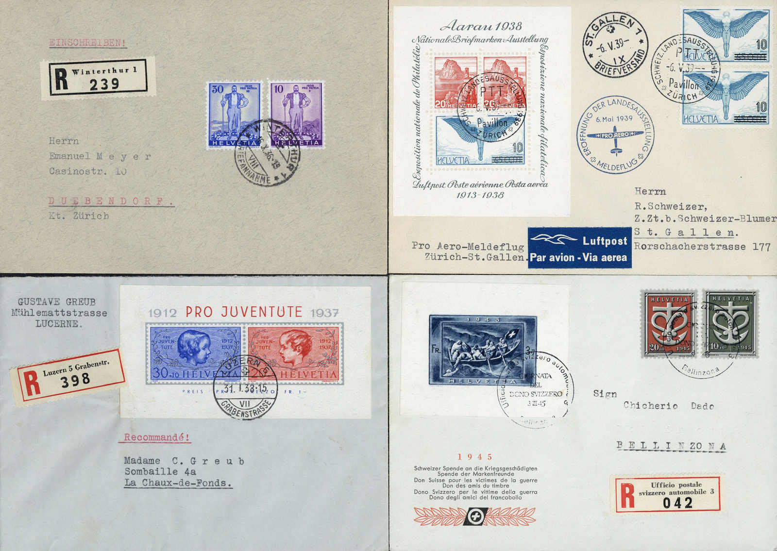 Lot 103 - schweiz schweiz -  Schwarzenbach Auktion Zurich 67th Auction - Session I
