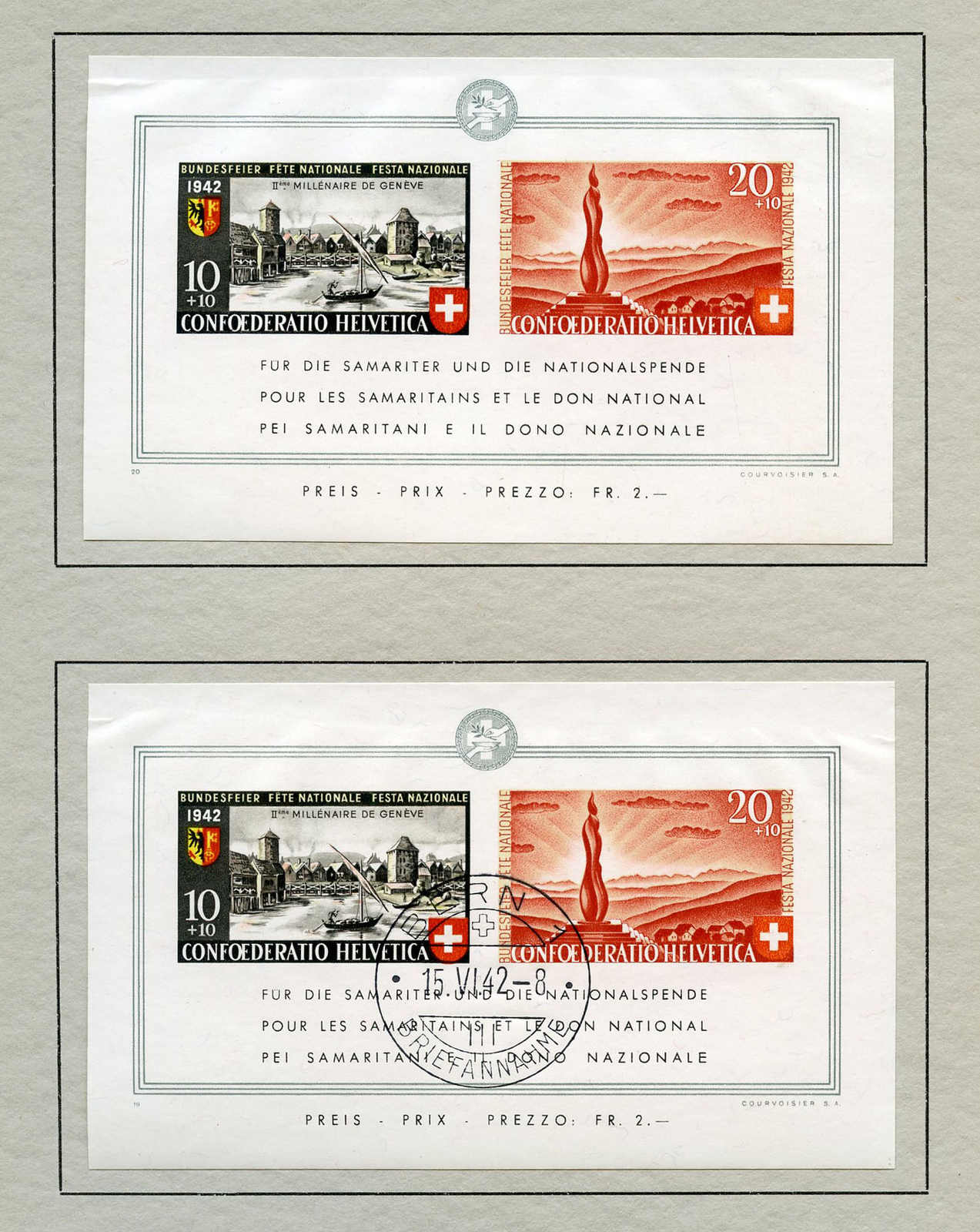 Lot 66 - schweiz schweiz -  Schwarzenbach Auktion Zurich 67th Auction - Session I