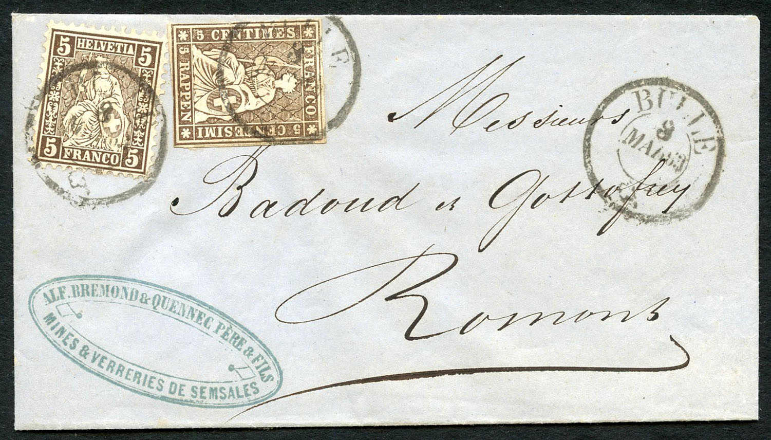 Lot 394 - schweiz strubel frankaturen - Schwarzenbach Auktion Zurich 67th Auction - Session II Lot 394 - schweiz strubel frankaturen - Schwarzenbach Auktion Zurich 67th Auction - Session II