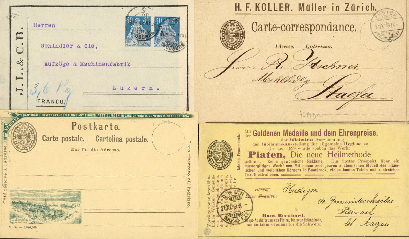 Lot 77 - schweiz schweiz -  Schwarzenbach Auktion Zurich 67th Auction - Session I