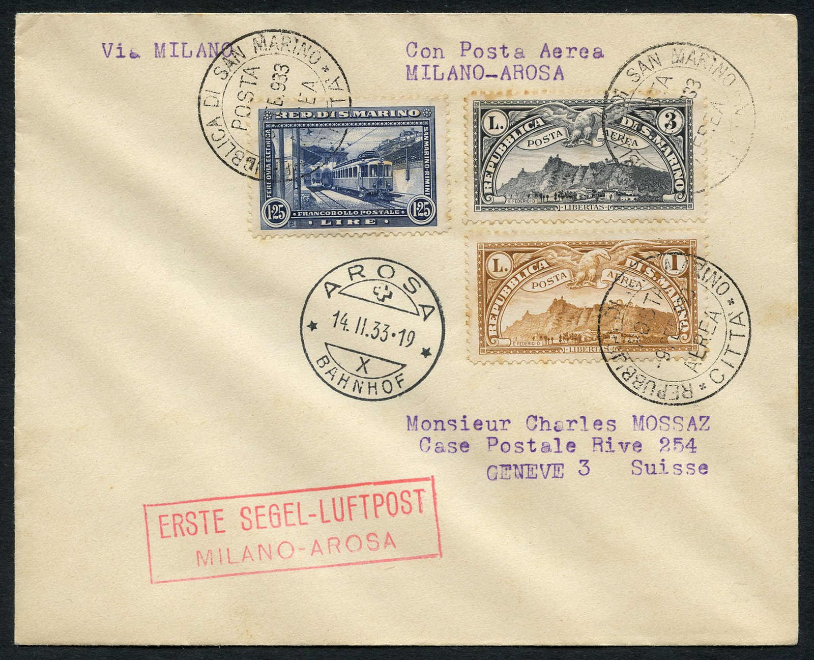 Lot 37 - schweiz schweiz - Schwarzenbach Auktion Zurich 67th Auction - Session I Lot 37 - schweiz schweiz - Schwarzenbach Auktion Zurich 67th Auction - Session I