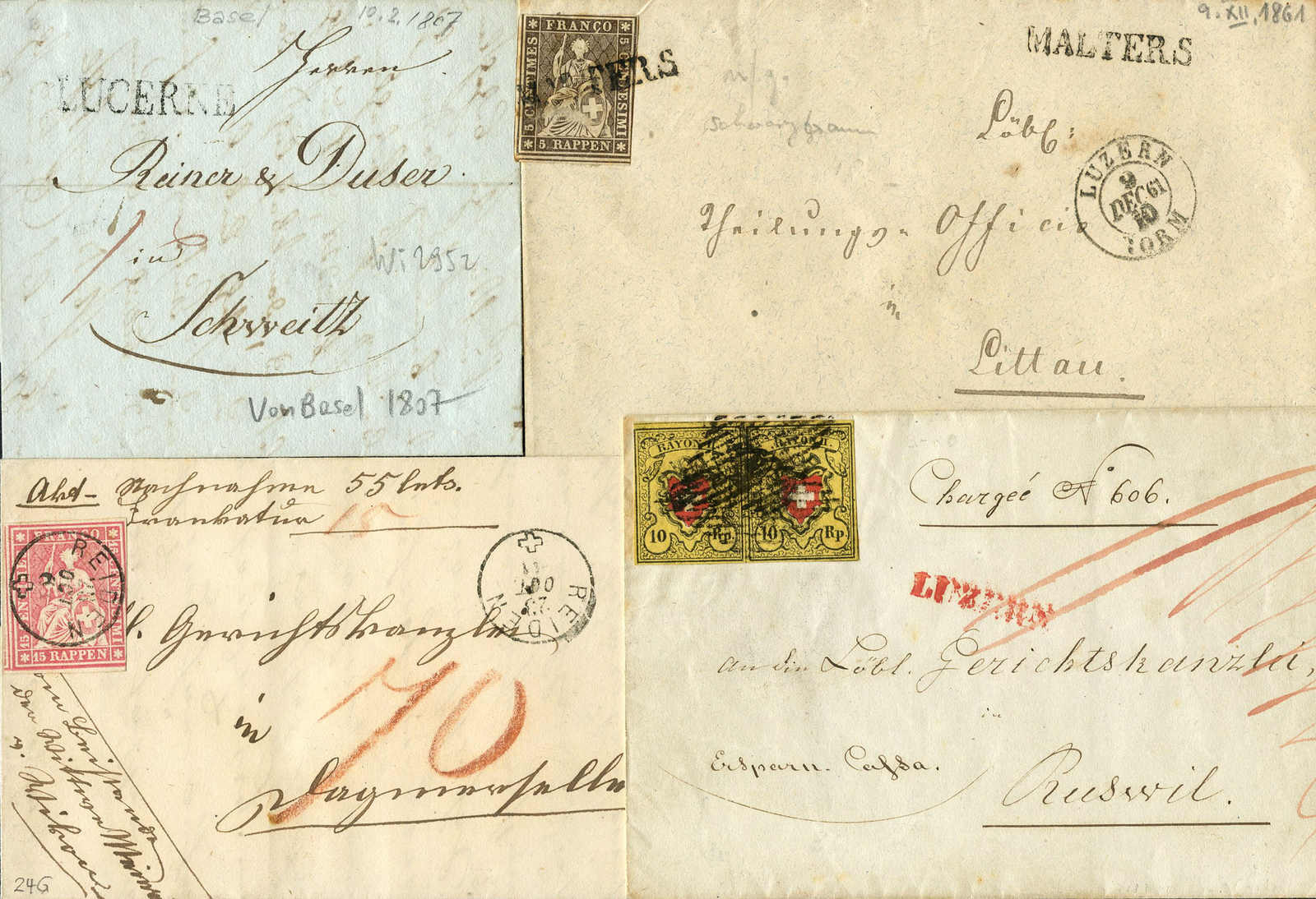 Lot 255 - schweiz Kanton Luzern - Schwarzenbach Auktion Zurich 67th Auction - Session II Lot 255 - schweiz Kanton Luzern - Schwarzenbach Auktion Zurich 67th Auction - Session II