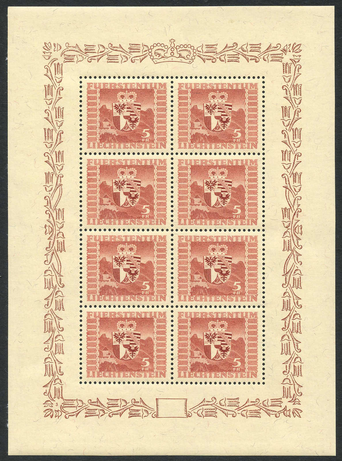 Lot 29 - europa Liechtenstein - Schwarzenbach Auktion Zurich 67th Auction - Session I Lot 29 - europa Liechtenstein - Schwarzenbach Auktion Zurich 67th Auction - Session I