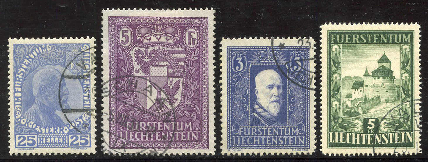 Lot 12 - europa Liechtenstein -  Schwarzenbach Auktion Zurich 67th Auction - Session I