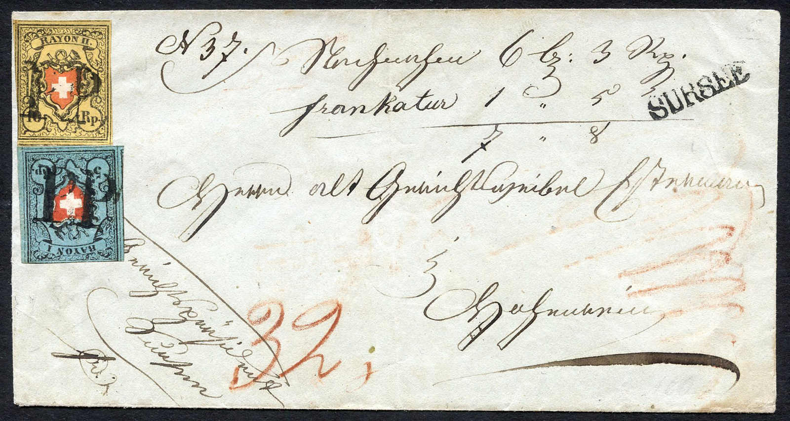 Lot 355 - schweiz schweiz rayon - Schwarzenbach Auktion Zurich 67th Auction - Session II Lot 355 - schweiz schweiz rayon - Schwarzenbach Auktion Zurich 67th Auction - Session II