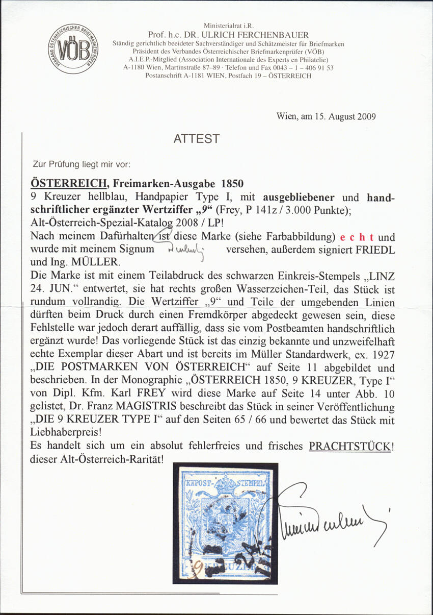 Image 1 for lot number 101 for Merkurphila 65th Auction