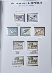 Österreich, 1945/60, postfrische Sammlung in zwei Ringbindern auf ...