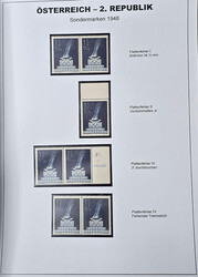 Österreich, 1945/60, postfrische Sammlung in zwei Ringbindern auf ...