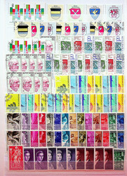 Liechtenstein / Schweiz, 1918-1963, prall gefülltes Lagerbuch mit ...