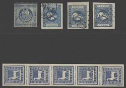 Peru, 1860/1873, nettes Lot mit gestempelten Werten bzw. ...