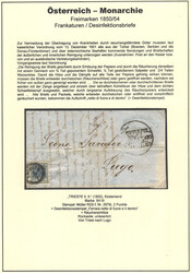 Österreich, 1850, postgeschichtliche Spezialsammlung mit gesamt 11 ...