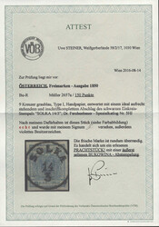 Österreich, 1850, Bukowina, SOLKA, 150 p, perfekt sitzender, ...