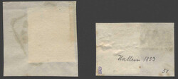 Österreich, 1850, Salzburg, HALLEIN, Langstempel und Kastenstempel ...