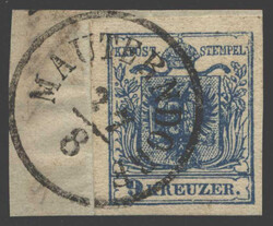 Österreich, 1850, Salzburg, MAUTERNDORF, 35 p, kompl. klarer Stempel ...