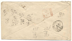 Österreich, 1868, WIEN MARIAHILF - FLORENZ, postgeschichtlich ...