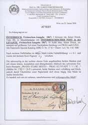 Österreich + Österr. Post in der Levante, 1867, PRAG, ...