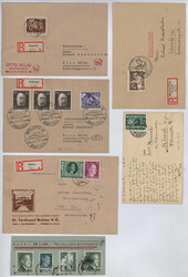 Ostmark / DR, 1938/45, Partie Belege (über 50) mit den untersch. ...