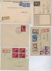Ostmark / DR, 1938/45, Partie Belege (über 50) mit den untersch. ...