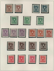 Österreich, 1945, 714 - 736, Spezialsammlung Wappenzeichnung auf ...