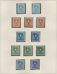 Österreich, 1945, 714 - 736, Spezialsammlung Wappenzeichnung auf ...