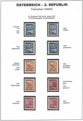 Österreich, 1945, 738 - 774, bunte Landschaftsbilder - ...