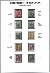 Österreich, 1945, 738 - 774, bunte Landschaftsbilder - ...