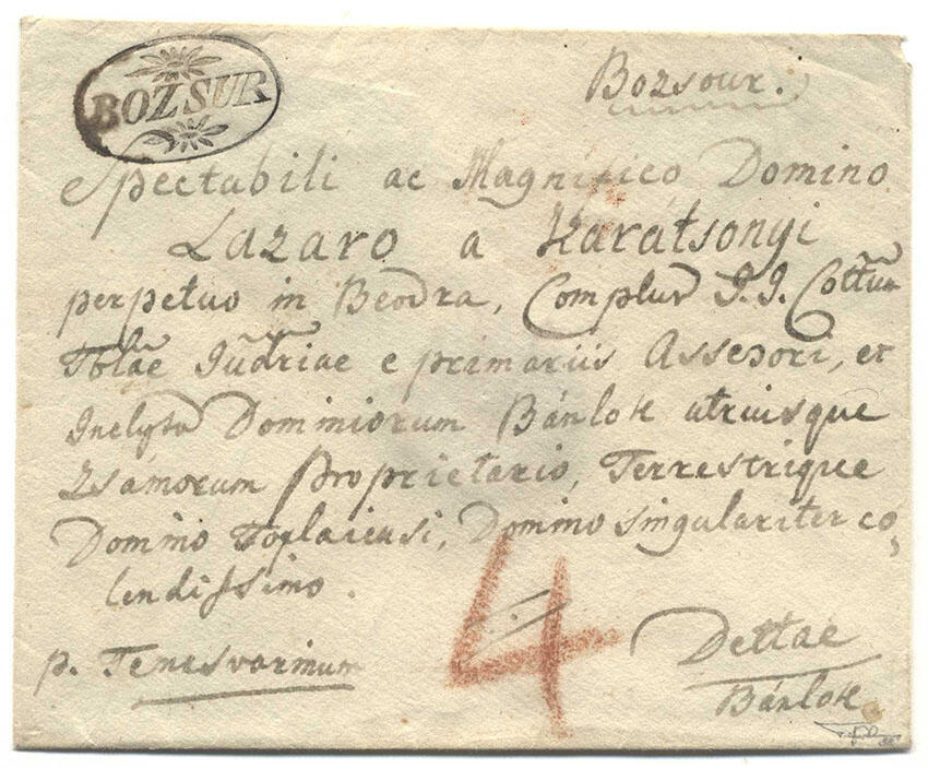 Austria, around 1830, Temesvar-Banat, BOZSUR, 170p, particularly ...