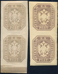 4745057: Austria Newspaper Stamp 1858/59