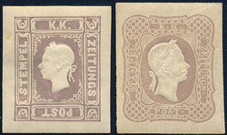 4745057: Austria Newspaper Stamp 1858/59