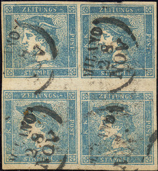 4745052: Austria Newspaper Stamps 1851