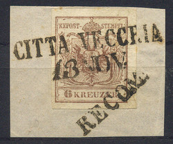 4745355: Austria Cancellations Dalmatia - Cancellations and seals