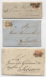 4745355: Austria Cancellations Dalmatia - Cancellations and seals
