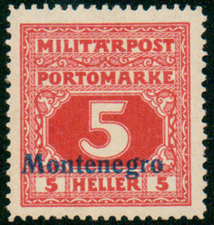 4810: Österreich Feldpost Montenegro - Portomarken