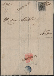 Lombardei & Venetien, 1850, Lombardei, SONDRIO, klarer Abschlag des ...