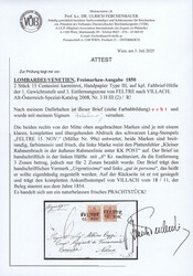 Lombardei & Venetien, 1850, FELTRE, jeweils klarer Abschlag des ...