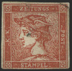 4745052: オーストリア・1851年新聞切手 - Newspaper stamps