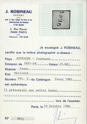 Österreich, 1851, 7 Ib, 6 kr, gelb, Gelber Merkur, gestempelt GERAS, ...