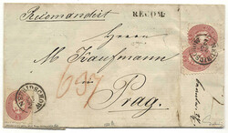 Österreich, 1863, Böhmen, NEUBIDSCHOW, 12 p, jeweils kompletter ...