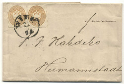 Österreich, 1863, Wien/Vororte, WIEN, sitzender Einkreisstempel auf ...