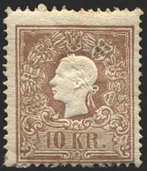Österreich, 1858, 14 IIa, 10 kr, braun, Kaiser Franz Joseph, ...