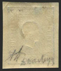 Österreich, 1858, 16 b, 1,05 kr, dunkelblau, Zeitungsmarke, ...