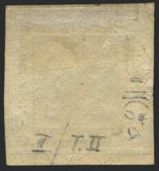 Österreich, 1858, Zeitungsstempelmarke 2 I b, Provisorium, ...