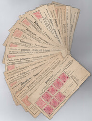 Österreich, 1890/99, POSTSPARKARTEN, gesamt 23 Karten in meist ...
