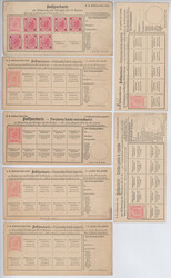 Österreich, 1890/99, POSTSPARKARTEN, gesamt 23 Karten in meist ...