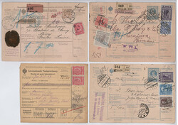 Österreich, 1895/1918, POSTWANWEISUNGEN, Speziallot mit 20 untersch. ...