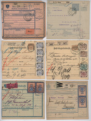 Österreich, 1895/1918, POSTWANWEISUNGEN, Speziallot mit 20 untersch. ...